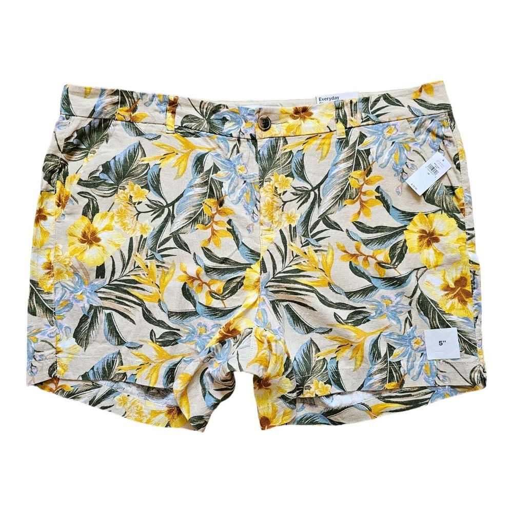 NWT OLD NAVY Shorts Women's Every Day Floral Mid Rise Size 18